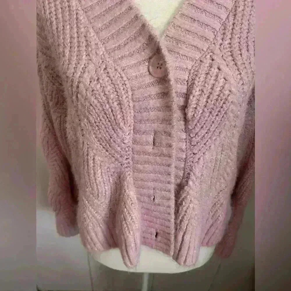 Pink universal thread sweater top cradigan - Picture 3 of 11